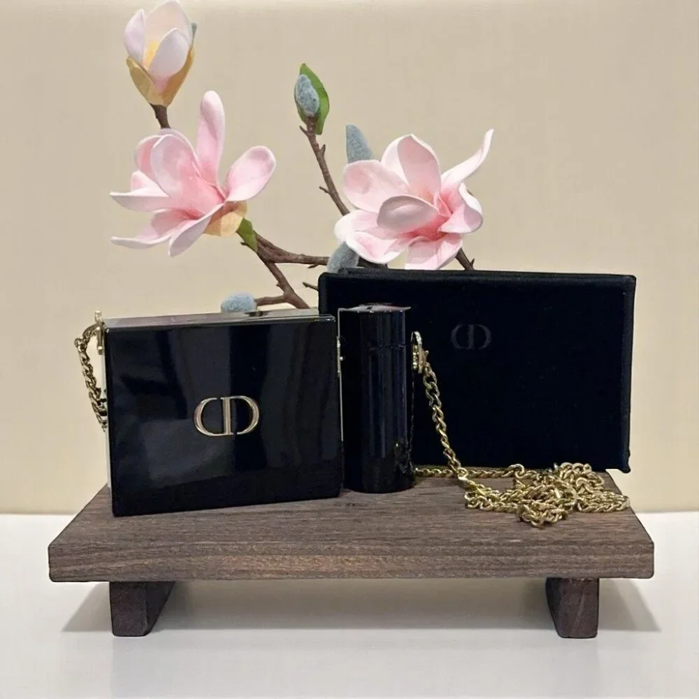 NWT Dior Rouge Dior Minaudière Limited Edition Clutch & Lipstick Holder Gift Set